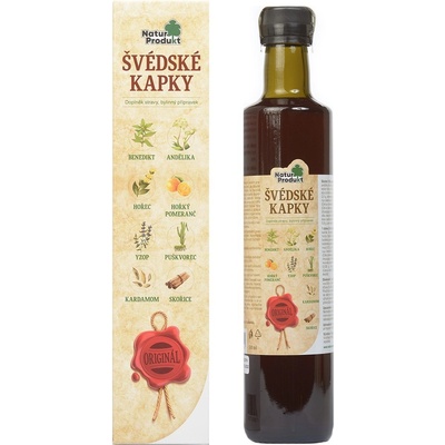 Naturprodukt Švédske kvapky 500 ml