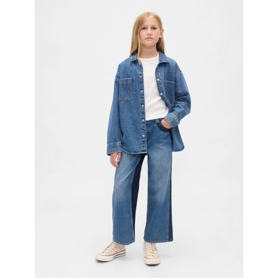 GAP detské džínsy Stride Wide modrá