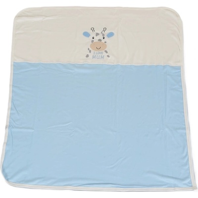 Cangaroo Бебешко одеяло Cangaroo - Mum's Giraffe, 90 х 100 cm, синьо (111711)
