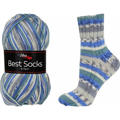 Vlna-Hep Best Socks (6-fach) 7373
