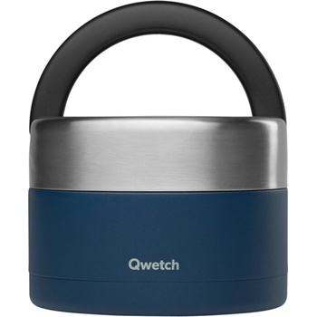 Qwetch Изолирана кутия за обяд с дръжка, 650 ml - Matt Midnight Blue