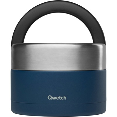 Qwetch Изолирана кутия за обяд с дръжка, 650 ml - Matt Midnight Blue