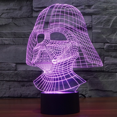 Beling Detská lampa, Darth Vader, 7 farebná QS423