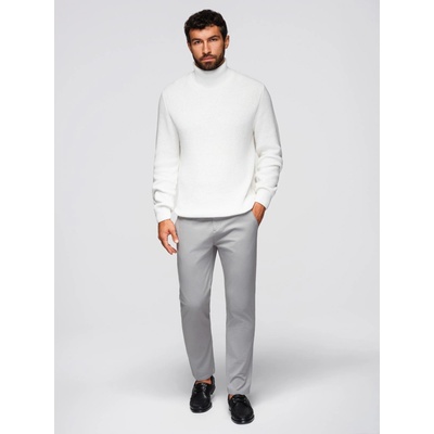 Ombre Clothing Светлосиви мъжки панталони чино с декоративен колан Ombre Clothing Ombre Clothing | Siv | МЪЖЕ | 30/32