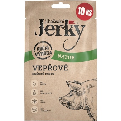 Jihočeské Jerky Bravčové natur 10 x 20 g