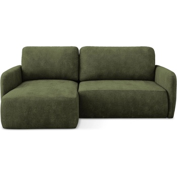 makamii Зелен шенилов разтегателен ъглов диван с място за съхранение (ляв ъгъл) Lilo - Makamii (LILO_LCF_61_P1_C5)