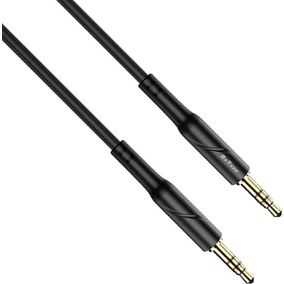 DeTech Аудио кабел DeTech DE-11AUX, 3.5mm жак, М/М, 1.0м, Черен - 40277 (40277)