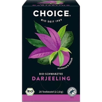 Choice Čierny čaj Darjeeling porciovaný BIO 20 x 2 g