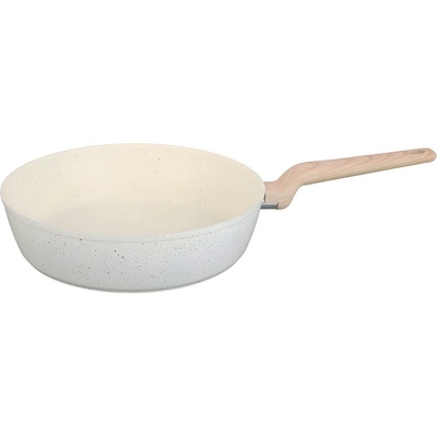 Дълбок тиган серия Nice, Oliver Voltz OV54419E24D, 24см. *6.3 см, Мраморно покр. , Индукция, Крем - Код G9074 (G9074-3800237048359)