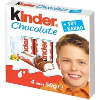 Kinder Шоколад Kinder 4бр. 50гр