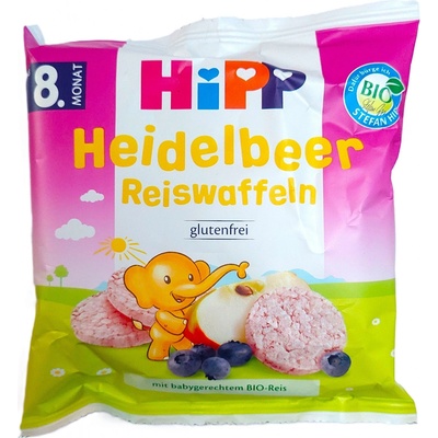 HiPP BIO Borůvkové rýžové oplatky 30 g