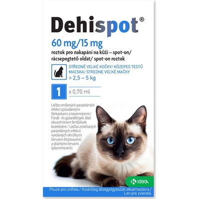 Dehispot 60mg/15mg spot-on 1 x 0,70 ml – Sleviste.cz
