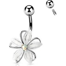 Šperky4U piercing do pupíku kytička WP0046-C