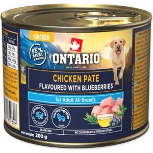 ONTARIO Консерва Ontario Adult пилешко пате с вкус на боровинки 200g (214-859808)