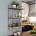 ASIR GROUP Етажерка PULALIS 66x40 cм кафява/черна (AS0535)