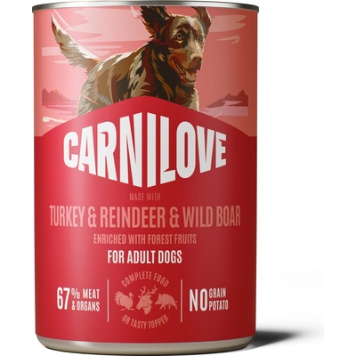 Carnilove Paté Made with Turkey & Reindeer & Wildboar 400 g