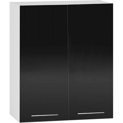 Bogdan Furniture Europe Горен шкаф В60/72, черен гланц