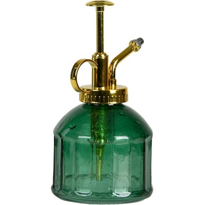 Esschert Design Skleněný Zika 7,3x17,5 cm zelená/zlatá