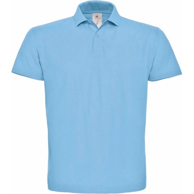 B&C polokošile B&C ID.001 krátký rukáv CO-01ID0103700 modrá světlá