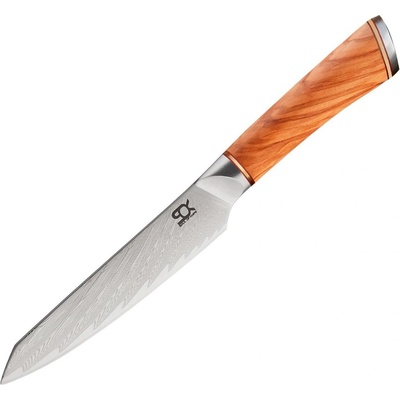 Dellinger Univerzálny nôž Utility 11,5 cm SOK Olive Sunshine Damascus