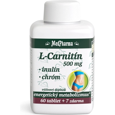 MedPharma L-Carnitín 500 + inulín + chróm 67 tabliet