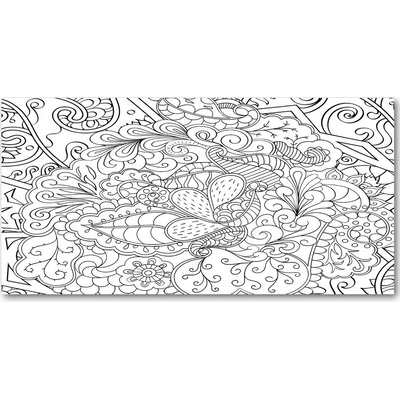 Fotoobraz sklenený na stenu do obývačky ornamenty 100x50 cm