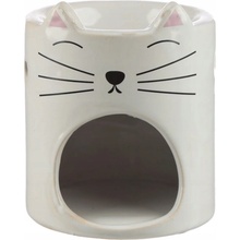 Puckator Keramická aroma lampa 9,5 cm mačka bielá