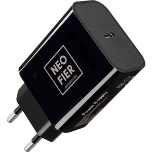 Neofier Захранване за ел. мрежа 20W с USB-C изход и технология за бързо зареждане - NeoFier Wall Charger USB-C 20W PD (черен) (NFC01B0503C)