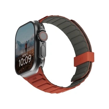 UAG UAG Pathfinder Silicone двустранна, магнитна каишка за Apple Watch 42 / 44 / 45 / 46 / 49mm, сив, оранжев