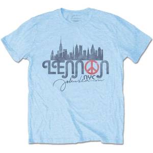 John Lennon New York City Skyline Light Blue XL Риза (JLTS17MLB04)
