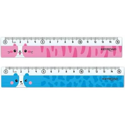 KeyRoad pravítko 15 cm mix zvířátka 644832