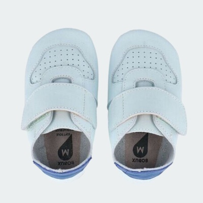 bobux Soft Sole: Riley Mini Mist + Binjau Blue (1224-186-80-M)