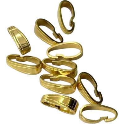 Buzzufy Жълт двоен златен висящ конектор Buzzufy 7.0 x 2.0 мм