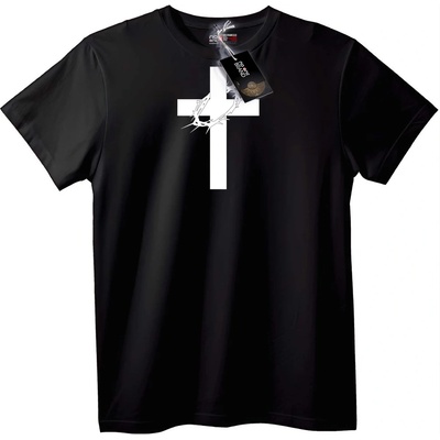 NOONEBRAND Тениска Кръст с Бодли - 6XL, Black