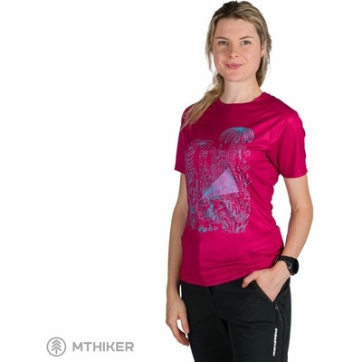 Northfinder Dámske outdoorové technické tričko CASSIE cherry