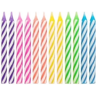 Godan Комплект цветни свещи 6 см - 24 бр (su-kp24)