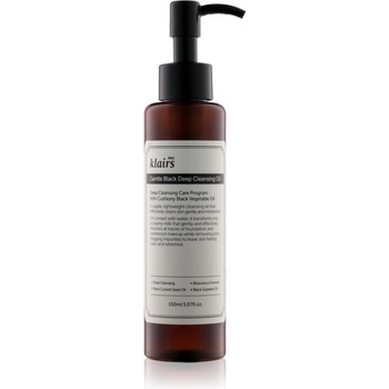 Dear, Klairs Gentle Black Deep Cleansing Oil дълбоко почистващо олио за мазна кожа 150ml