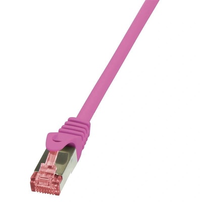 LogiLink Кабел S/FTP LOGILINK Cat6, LSZH, Мед, 2 м, Розов, AWG27, Двойно екраниран CQ2059S (CQ2059S)