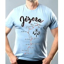 Tričko Jizera mapa pánské tričko Basic