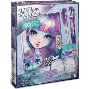 Makita Nebulous Stars Lockable Diary - with invisible pen and UV flashlight for reading Isadora