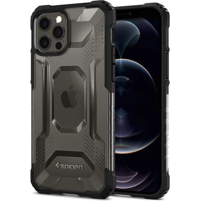 Spigen Nitro Force Case - хибриден кейс с най-висока степен на защита за iPhone 12 Pro Max (черен)