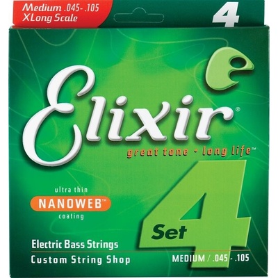 Elixir Bass Long Scale Nanoweb 14502