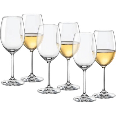 Bohemia Crystal Sklenice na víno LARA 6 x 450 ml