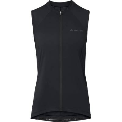 Vaude Дамска фланелка с къс ръкав за колоездене Vaude Women's Matera Full Zip Tricot Slim Cycling jersey - Black - размер 36 (EU) (156-2798-0111)