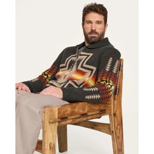 Pendleton Harding Zip Lambswool Cardigan Harding Oxford Grey
