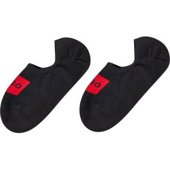 HUGO Чорапи HUGO 2 Pack Invisible Logo Detail Socks - Black 001