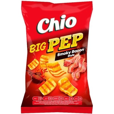Chio Big Pep smažený pšenično bramborový snack s příchutí uzené slaniny 120 g