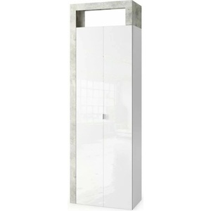 LC Mobili Бял гардероб с колони LC Mobili Italia Хамбург 188x65 см (439030-20CE)