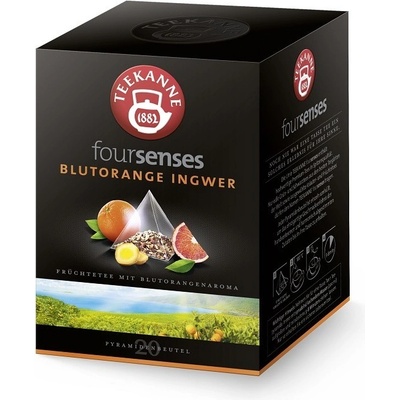 Teekanne FourSenses Blutorange Ingwer ovocný čaj 20 x 2,5 g