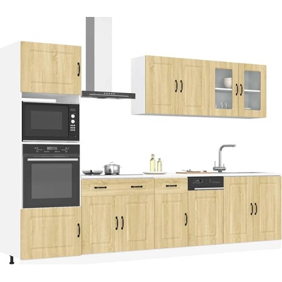 vidaXL Комплект кухненски шкафове от 7 части Kalmar, инженерно дърво (3314734)